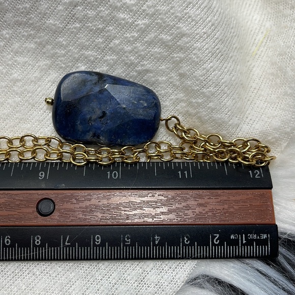 Barse Studio Thailand necklace pendant Dumortierite gold - Picture 7 of 8